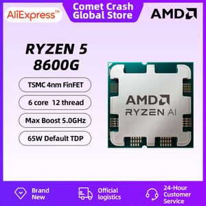 AMD RYZEN 5 8600G 100% tout nouveau processeur de jeu CPU 6 cœurs 12 threads 5 GHz 4NM 22 mo Socket AM5 AMD Ryzen AI disponible