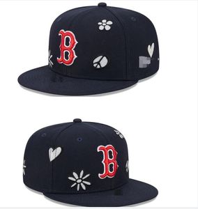 American Baseball Red Sox Snapback Los Angeles Hats New York Chicago La Ny Pittsburgh Designer de luxe San Diego Boston Casquette Sports Oakland Caps ajusté A0