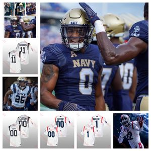 American College Football Wear Mens Custom Stitched Navy Midshipmen Football 85 Dylan Spelios Turner Stepp Nicholas Straw Luke Thiemann Johnny Wise Jianni Woodson