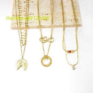 Conjuntos de collares de diamantes americanos de acero inoxidable chapado en oro para mujer, collar magnético de moissanita de oro blanco para mejores amigos