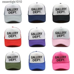 Marca de moda estadounidense galerías impresas gorra de béisbol con letras gorra de sombrilla casual gorra de protector solar de tarjeta DEPT