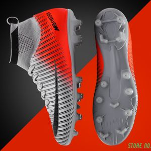 Zapatos de fútbol americano Los más nuevos hombres Zapatos altos individuales Ag Sole Outdoor Kids Turf Training Trainers Cleats 210809