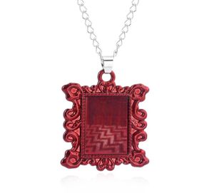 American TV Twin Peaks Red Frame Pendant Collier Femme Man Bijoux Accessoires Souvenirs Colliers Gift8743386