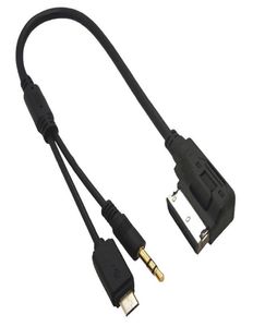 AMI MMI 3.5mm AUX Micro USB Interface câble adaptateur de voiture pour téléphone intelligent Android Huawei Samsung HTC Fit A3 A4 A5 A6 A8 S5 Q5 Q7 TT5642012