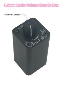 Amplificador de 3.5 mm Control de volumen de audio 1/8 