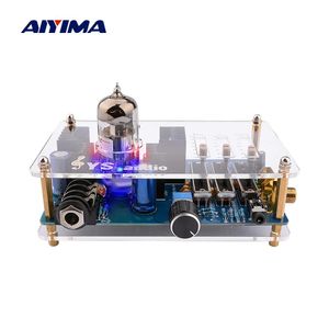 Amplificateur AIYIMA 3.5 mm 6N11 Tube Casque Amplificateur audio stéréo Classe A Mini préampli d'écouteur pré-ampli avec carte de contrôle de tonalité