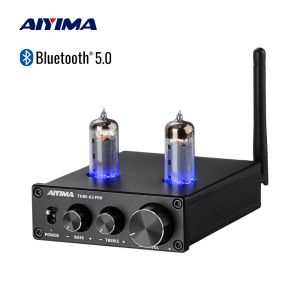 Amplificateur Aiyima Audio Tube A3 Pro Vacuum Tube Amplificateur Préamplificateur Bluetooth 5.0 Préampli de pré-amp