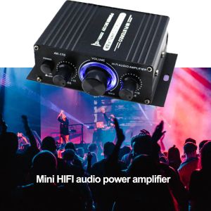 Amplificateur AK170 HIFI Digital Stéréo Audio Power Amplificateur Blue LED Light pour Car Home Theatre Sound Amplificateur Carte