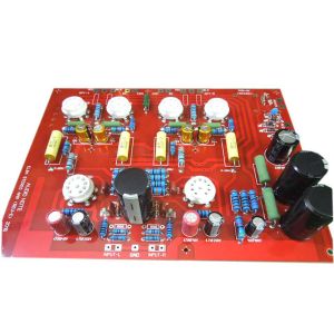 Amplificateur dlhifi hifi hiend stereo pushpull el84 vaccède tube amplificateur pcb kit bricolage