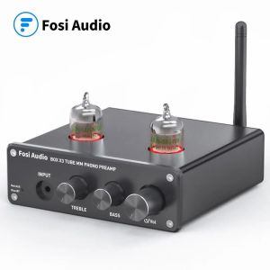 Amplificateur Fosi Audio Bluetooth Phono Préampli pour le préamplificateur de phonographe Turtonable avec GE5654 Amplificateur de tube à vide