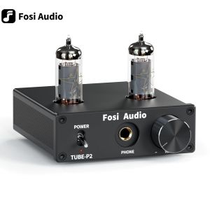 Amplificador Fosi Audio P2 Auriculares portátiles Integrado Amplificador Vacú Tubo AMP Mini Audio estéreo Hifi con bajo ruido de tierra para auriculares