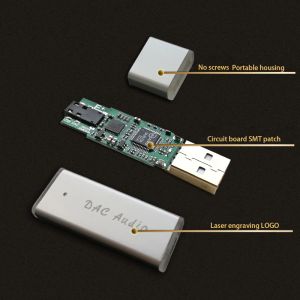 Amplificateur Vente chaude gratuite SA9023A + ES9018K2M USB PORTABLE DAC HIFI FEVER LE DÉCODER DE CARTE AUDIO EXTERNE