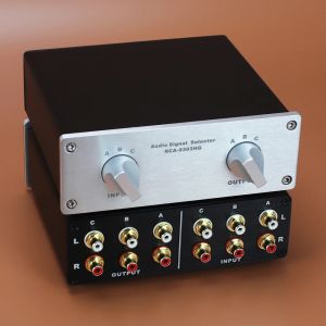 Amplificateur HIFI DualChannel Audio Signal Swither RCA Highend Audio Splitter Power Amplificateur manuel Switcher 41, 33 Pas besoin de se brancher