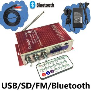 Amplificateur Kentiger HY502S 40W Mini Bluetooth Amplificateur USB / SD Player FM Radio avec télécommande Adaptateur d'alimentation et câble AUX Facultatif