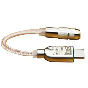 Amplificateur de casque numérique HiFi TypeC à 3.5mm, puce Cs46L41, décodage, câble adaptateur Audio DAC pour Android Win10