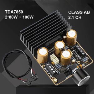 Amplificateur TDA7850 2 * 50W + 2 * 50W 2.1 canaux Amplificateur audio Classe AB AMP Stéréo Subwoofer Car