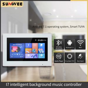 Amplificateur Tuya Home Smart Home WiFi Bluetooth Amplificateur dans le Sound Aystem Aystem Home System System Android 7.1 USB / SD Sumwee