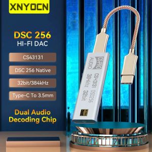 Amplificateur xnyocn dac cs43131 dsd256 amplificateur de casque USB type C