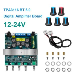 Amplificateurs Original TPA3116 Subwoofer Amplificateur Audio Board 2.1 HIFI Amplificador USB DAC Bluetooth 5.0 Amplificateurs d'alimentation 2x50W + 100W