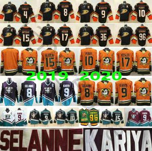 Anaheim Ducks 9 Paul Kariya 15 Ryan Getzlaf 17 Ryan Kesler Charlie Conway Teemu Selanne Bombay Portman Goldberg Reed Banks Maillot de hockey sur glace