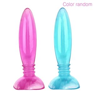 Juguetes anales Consolador Masturbación Jelly Plug Real Skin Feeling Butt para principiantes Masajeador de próstata Sexo Mujeres Color Aleatorio 231114