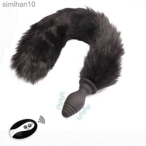 Toys anal FAUX TAIL PLIGS ANAL PLIGS RÉMOIFICATION SIlicone Dildo Cosplay BDSM Butt Vibration Sex Toys for Couples Female Masturbation HKD230816