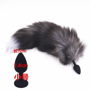 Toys ANAL Small Size Black Silicone Plud Tail Erotic Anus Toy Sex Woman Men Men Butt Produits Adult 230113