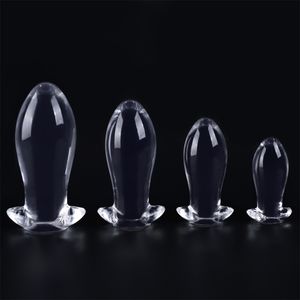 Anal Toys TPE Crystal Round Aubergine Butt Anal Plug Haute Élasticité Anus Stimulation Outils Unisexe Sex Toys Pour Adultes Flirt Tooys 230728