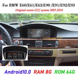 Android 10 0 8GB RAM 64G ROM Reproductor de DVD para automóvil Multimedia BMW Serie 5 E60 E61 E63 E64 E90 E91 E92 525 530 2005-2010 Sistema CCC Stere2393