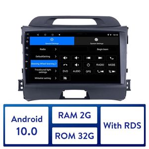 Android 10.0 Car dvd Radio Player 2GB RAM Audio GPS Autoradio HD Pantalla táctil para 2010-2015 KIA Sportage WIFI compatible con Carplay WIFI
