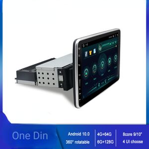 Lecteur multimédia dvd de voiture Android 10 4G 8 cœurs 1Din écran tactile 64G 128G universel avec Navigation GPS filaire Carplay