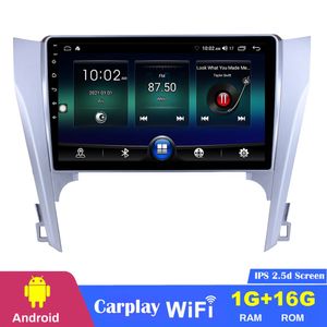 Android Car DVD Player Truck Sat Nav Navigator pour Toyota Camry-2015 avec WiFi MirrorLink 10,1 pouces Support Carplay OBD2 Miroir Link Contrôle du volant