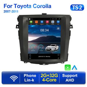 Reproductor Android 11 para coche estilo Tesla, Radio y vídeo con dvd para Toyota Corolla E140 E150 2006-2013, Multimedia, GPS, Carplay ESTÉREO