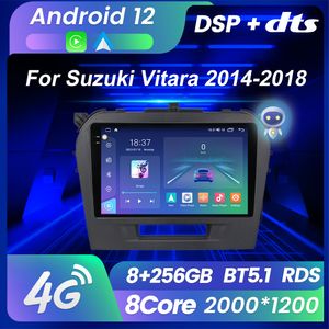 Android 12 Dvd de voiture pour Suzuki Vitara 2015 2016 2017 2018 2019 lecteur vidéo multimédia Navigation Gps pas de Dvd 2din