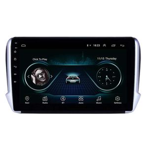 Android 2din voiture DVD Head Head Lecteur Radio Audio GPS Multimédia pour Peugeot 2008 2014-2016 Support WiFi Carplay