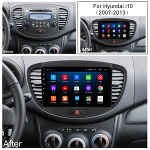 Android voiture vidéo stéréo 2 Din 9 pouces écran tactile capacitif sans lecteur DVD Navigation GPS Wifi Bluetooth USB pour HYUNDAI I10 2010-2013