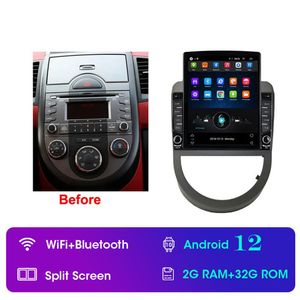 Android Car Video Multimedia 9 pouces HD Navigation GPS à écran tactile pour Kia Soul 2010-2013 avec prise en charge Bluetooth WIFI USB AUX Carpl165t