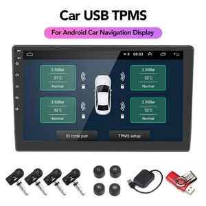 Android TPMS for Car Radio DVD Player Tire Pressure Monitoring System Spare Tyre Internal External Sensor USB TMPS