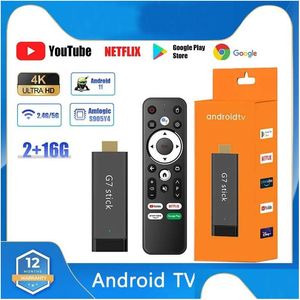 Android TV Box G7 Stick 4K Amlogic S905Y4 2G 16G WiFi BT 4.2 Player multimédia Smart 11 ATV Drop livraison électronique Câble satellite otagp