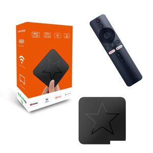 Android TV Box Q7 Atv Allwinner H616 Quad Core 10 Smart Blutooth Control remoto por voz 5G Wifi BT 5.0 Streaming Set Top Tvbox Stock I Otlpq
