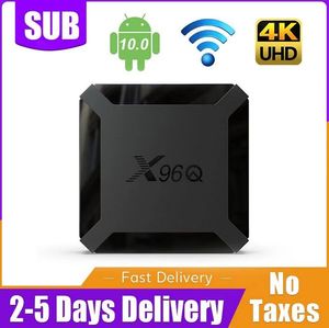 Android tv box X96Q 2GB 16GB Android 10.0 TV BOX 1ans qhds Cod lecteur multimédia pour smart tv android box