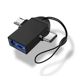 Adaptateur OTG Android Type-C 2 en 1, câble Otg de Type C pour tablette Xiaomi, disque dur, disque Flash, convertisseur de souris USB, adapté aux smartphones Samsung Huawei