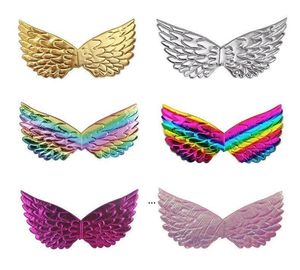 Alas de ángel Decoración Colores del arco iris Ángeles Rendimiento para niños Accesorios de fiesta de cosplay Alas de unicornio para niños Decorar ensamblaje GWB15798