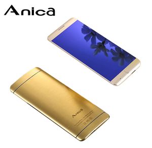 Anica A7 Super Mini téléphone ultra-mince carte de luxe Bluetooth Dail 163 anti-poussière antichoc téléphone portable bord telefono movil déverrouiller bas 2492888