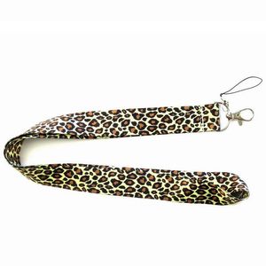 Cordón con estampado de leopardo animal, correas para el cuello, tarjeta de identificación para teléfono, elija diseño (NUEVO)