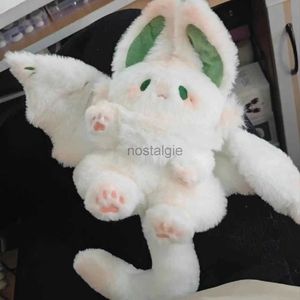 Animales Espíritu Mágico Conejo Peluche Juguete Murciélago Blanco Lindo Animal Creativo Divertido Peluche Almohada Rellena Suave Conejito Niño G 240307