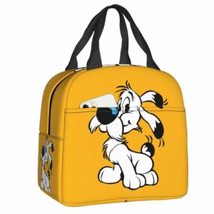 Anime Astérix et Obélix Dogmatix Lunch Box Femmes chaud refroidisseur isolé sac à lunch pour enfants école enfants nourriture pique-nique sacs fourre-tout k9M3 #