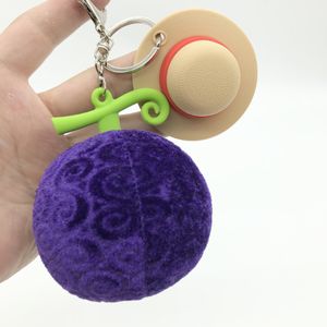 Anime Demon Fruit One Piece GK Demon Lufei Hat Rubber Fruit Planchers Prendants Pendentif Toy Pendants