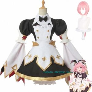 Anime Fate/Apocrypha Astolfo Rider Cosplay Costume Sword Versi 3.0 Combat Gear Maid Dr Wig Femme Sexy Kawaii Party Costume Q01f #