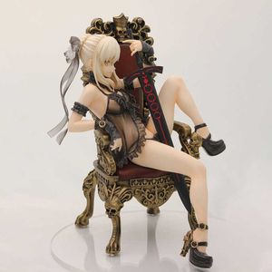 Anime Fate/Stay Night Saber Alter Lingerie PVC figura de acción soporte Anime figuras en miniatura de juguete colección muñeca regalo